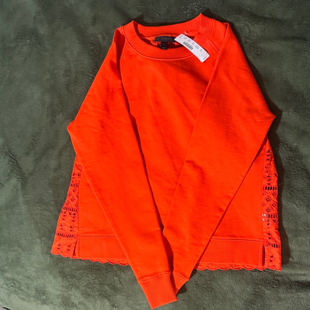 J. Crew Bright Orange Crewneck